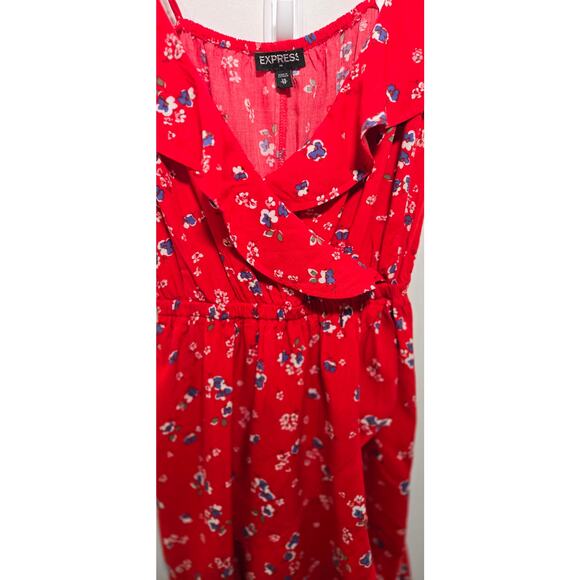 Womens red floral dress from Express. Size x-small - Picture 11 of 15